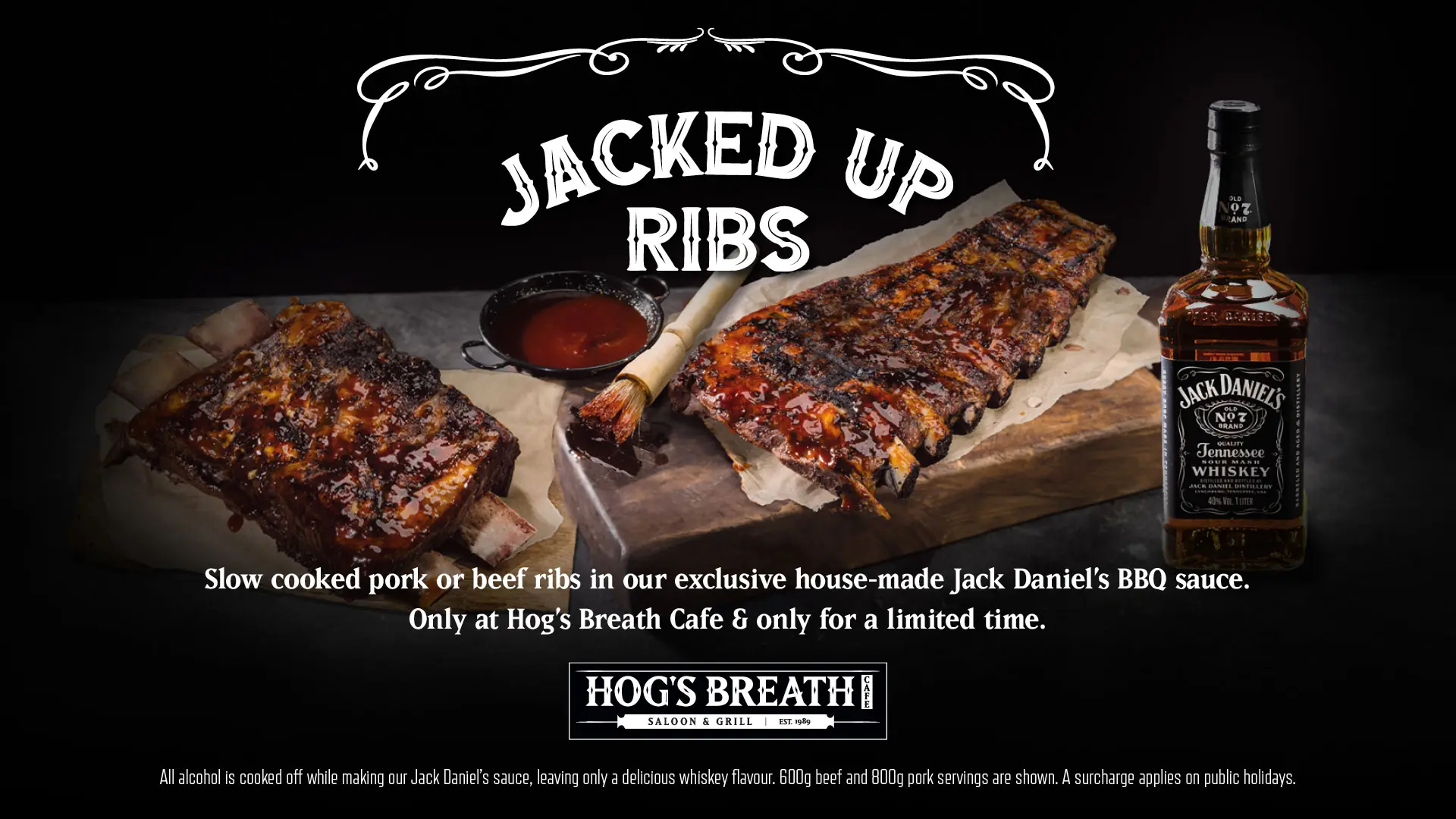 Hog's Breath Cafe Jacked Up Ribs, Limited Time Only