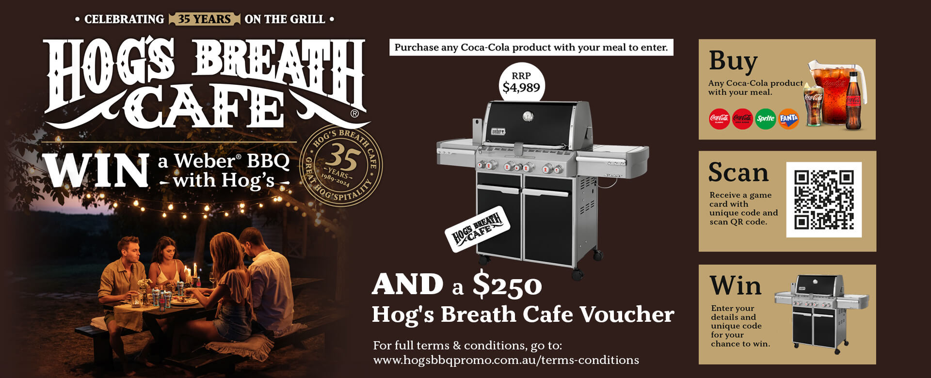 Win a Weber BBQ with Hog's